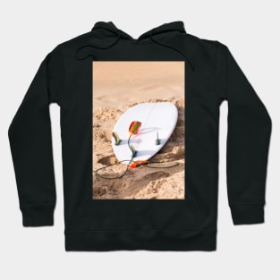 Surfboard on beach Hoodie